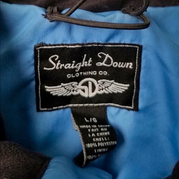 Women’s Baby Blue Zip Up Vest - Picture 2 of 3